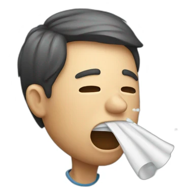 Sneezing sticker