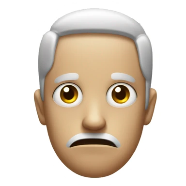 A face with a half eyes close looking bored and hand that holding the fac sticker