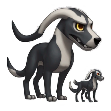  Cool Edgy Duskull-Houndour-Houndoom-Cubone-Duskull-Fakémon  sticker