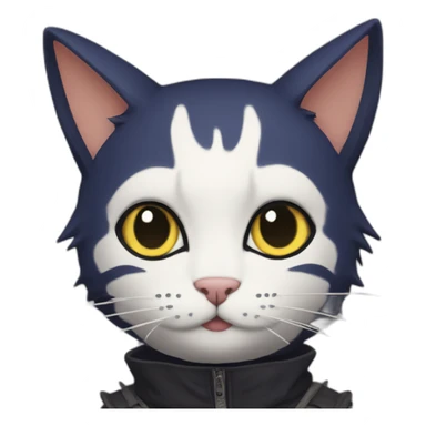 Sasuke dressed as a cat sticker