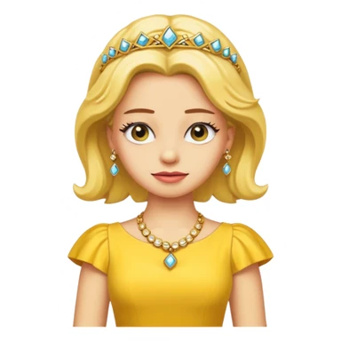 lisa Simpson yellow dress with jewelary sticker