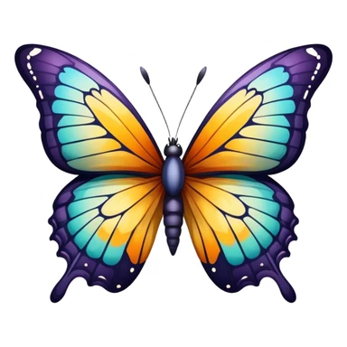 butterfly with a broken wing sticker