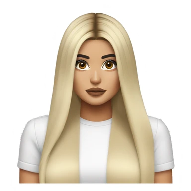Kylie Jenner long blonde hair sticker