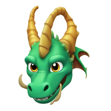 dragon with a horn sticker