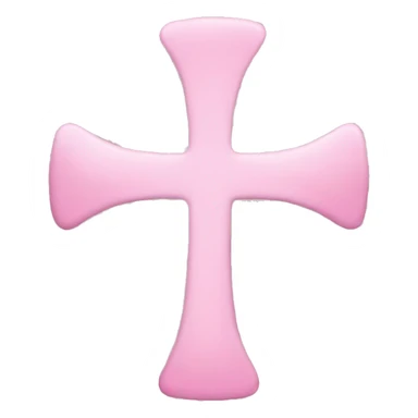 Baby pink cross sticker