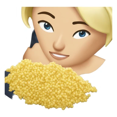 Marine le pen qui mange du couscous sticker