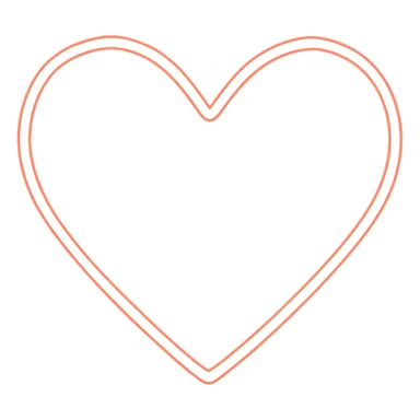 heart with a neon glow sticker