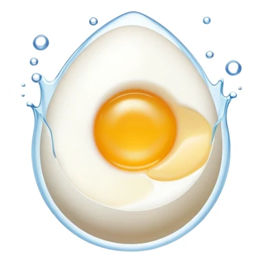 boiling egg in water sticker