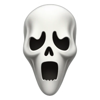 Ghostface scream phone sticker