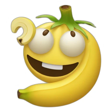 Araignée qui mange une banane sticker