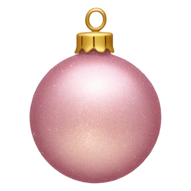 Glittery light pink ornament sticker