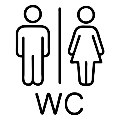 wc sign sticker