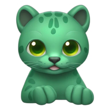 elebora un emojis que sea un gato negro con rayos en las manos y ojos saltones de color verde, que tenga bufanda y un tridente en la mano sticker