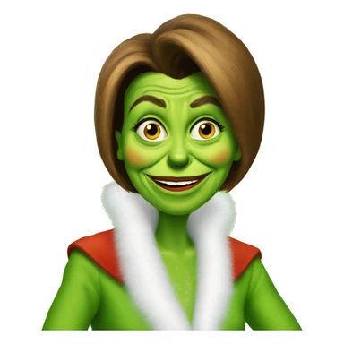 nancy pelosi as grinch sticker