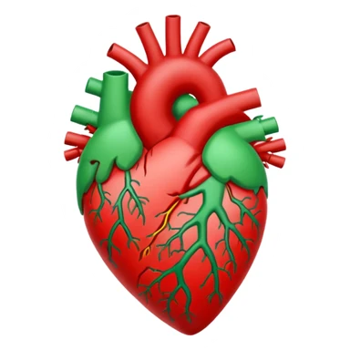 heart emoji in the colors of the Palestinian flag sticker