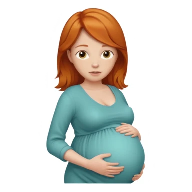 Pregnant ginger who’s name is Theodore  sticker