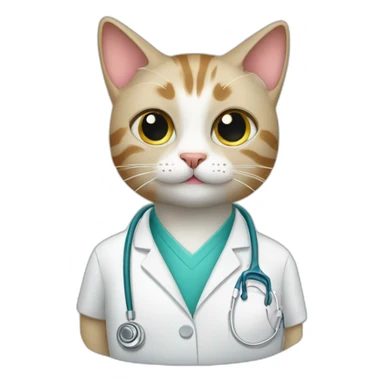 veterinarian cat sticker