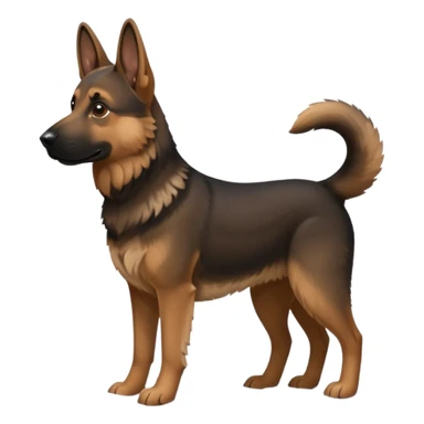 German Shepherd in snow sticker