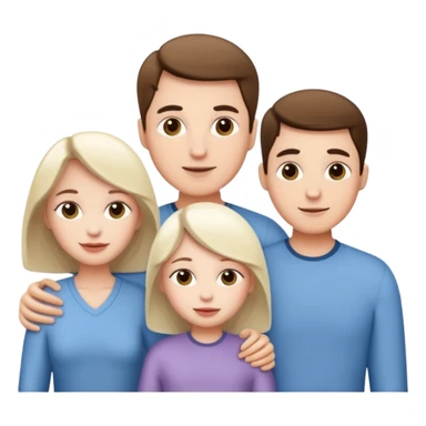 family aill white sticker