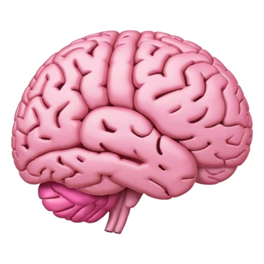 pink brain with' mindset' sticker