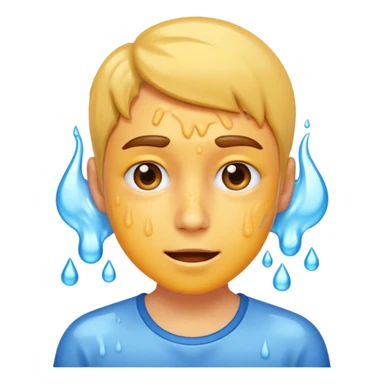 Sweating and in love sticker