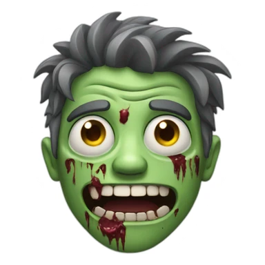 zombie happy sticker