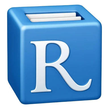 The letters LR in a blue box sticker
