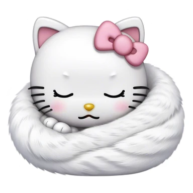 hello kitty sleeping sticker