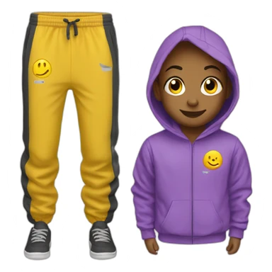 tracksuit trousers and sweatshirt sticker