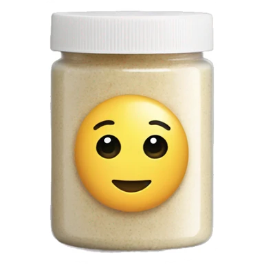 body scrub pot with label sticker