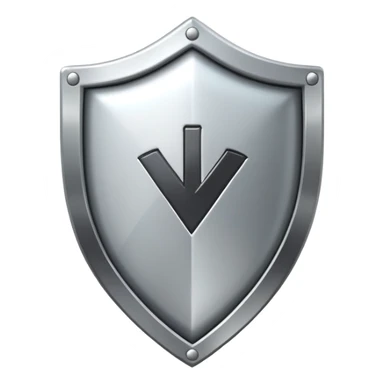 shield with a checkmark, representing Zuverlässig (reliable) sticker