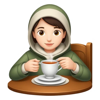 Tomando el té  sticker