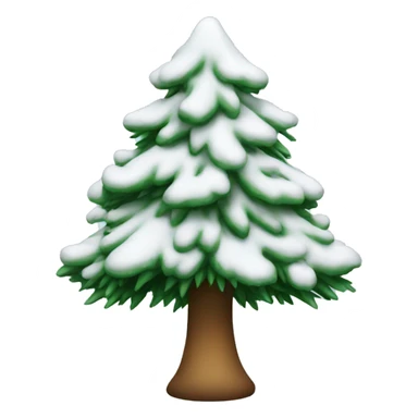 Christmas snow tree sticker
