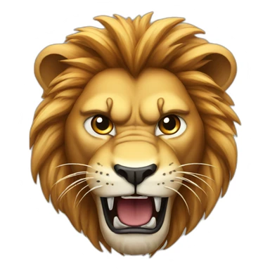 angry-lion sticker