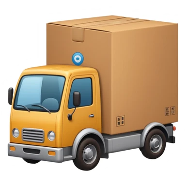 Iphone emoji style + package(box) with truck sticker