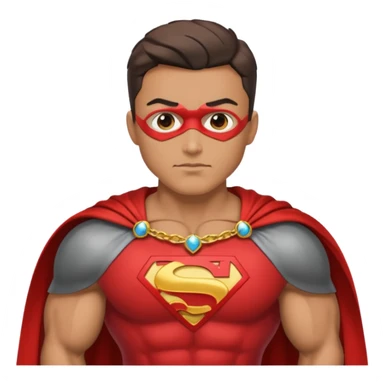 super hero with necklace sticker