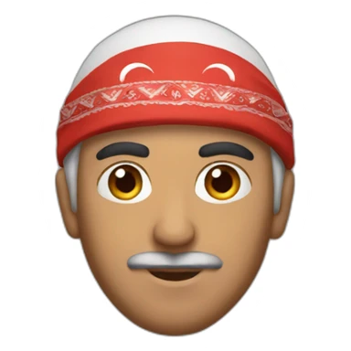 turkish man in bandana sticker