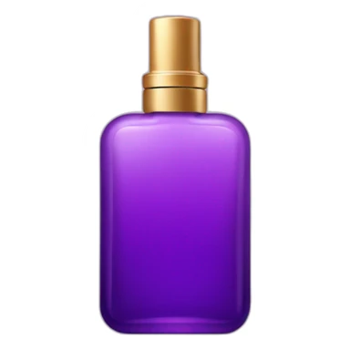 a purple bottle of perfume sticker