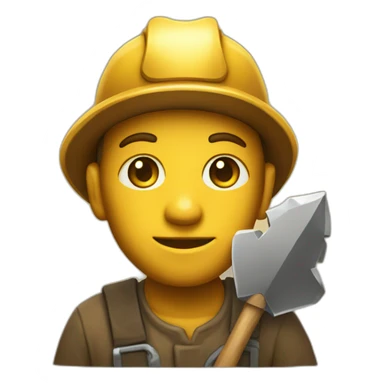 Gold Miner with pick ace sticker