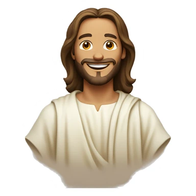 happy jesus sticker