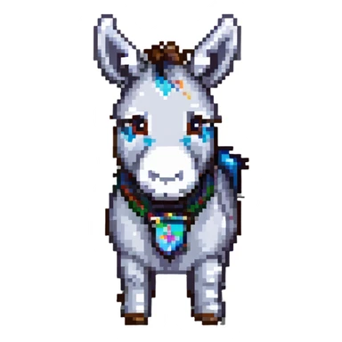 cute donkey sticker