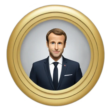 macron with mohamed sticker