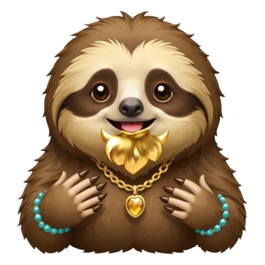 glamour sloth  sticker