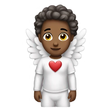 Realistic Cupid angel sticker