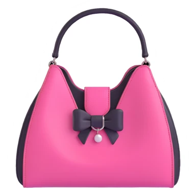 pink and black gothic purse sticker