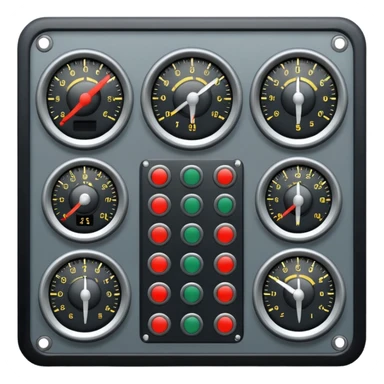 just the central flight panel of a cargo helicopter with a white backround sticker