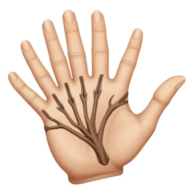 A rotating hand sticker