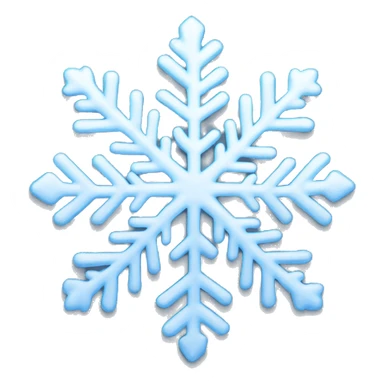 Winter snowflake sticker