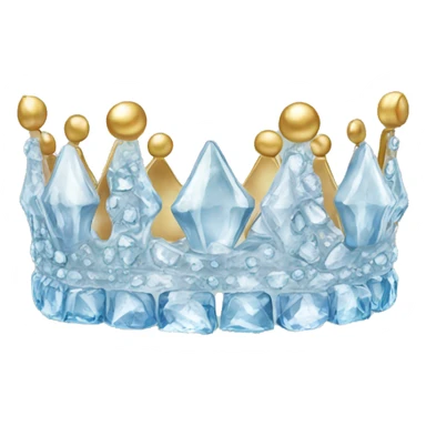 ice crown for women sticker