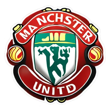 Manchester United logo sticker